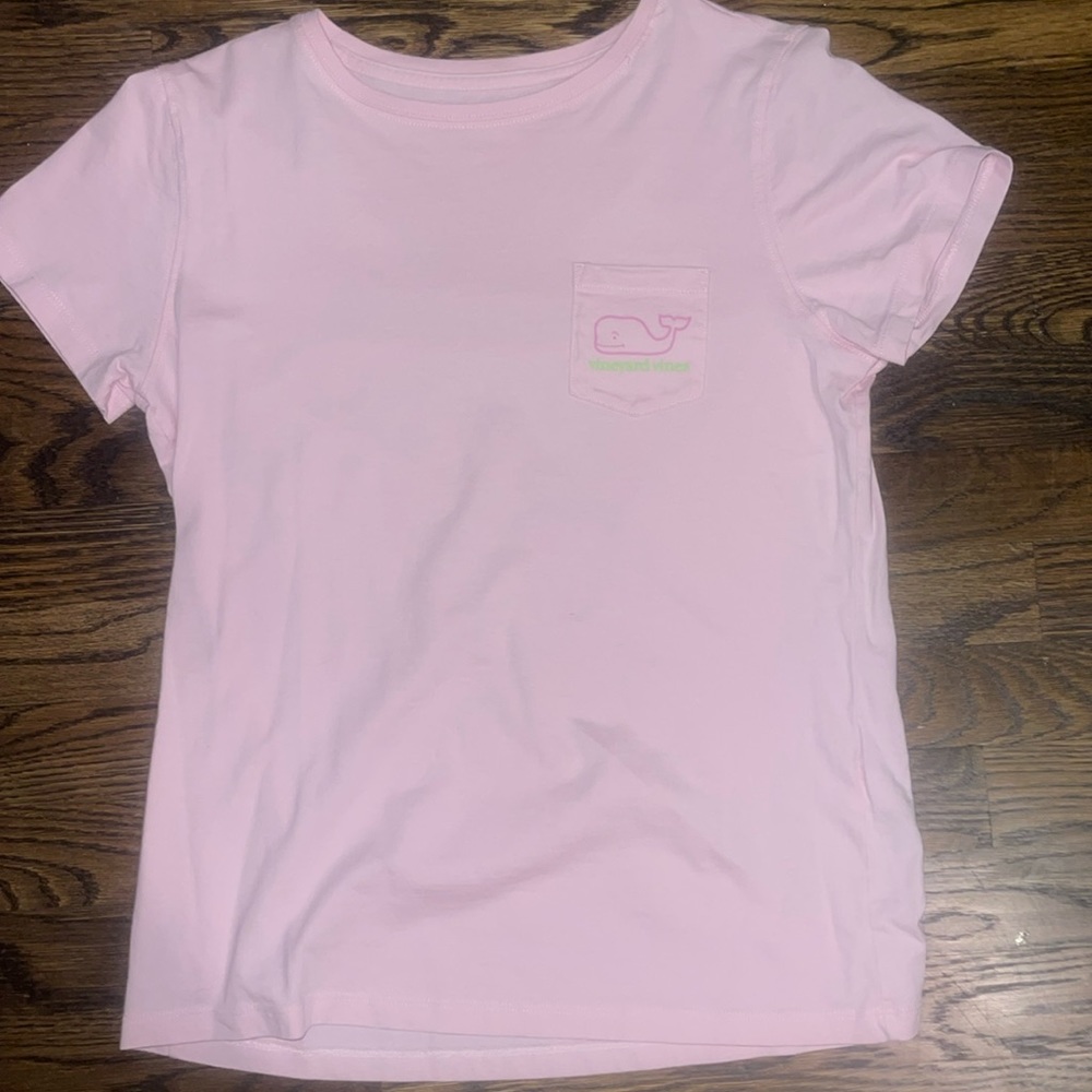 LIGHT PINK VINEYARD VINES COTTON T-SHIRT